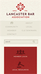 Mobile Screenshot of lancasterbar.org