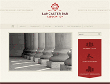 Tablet Screenshot of lancasterbar.org